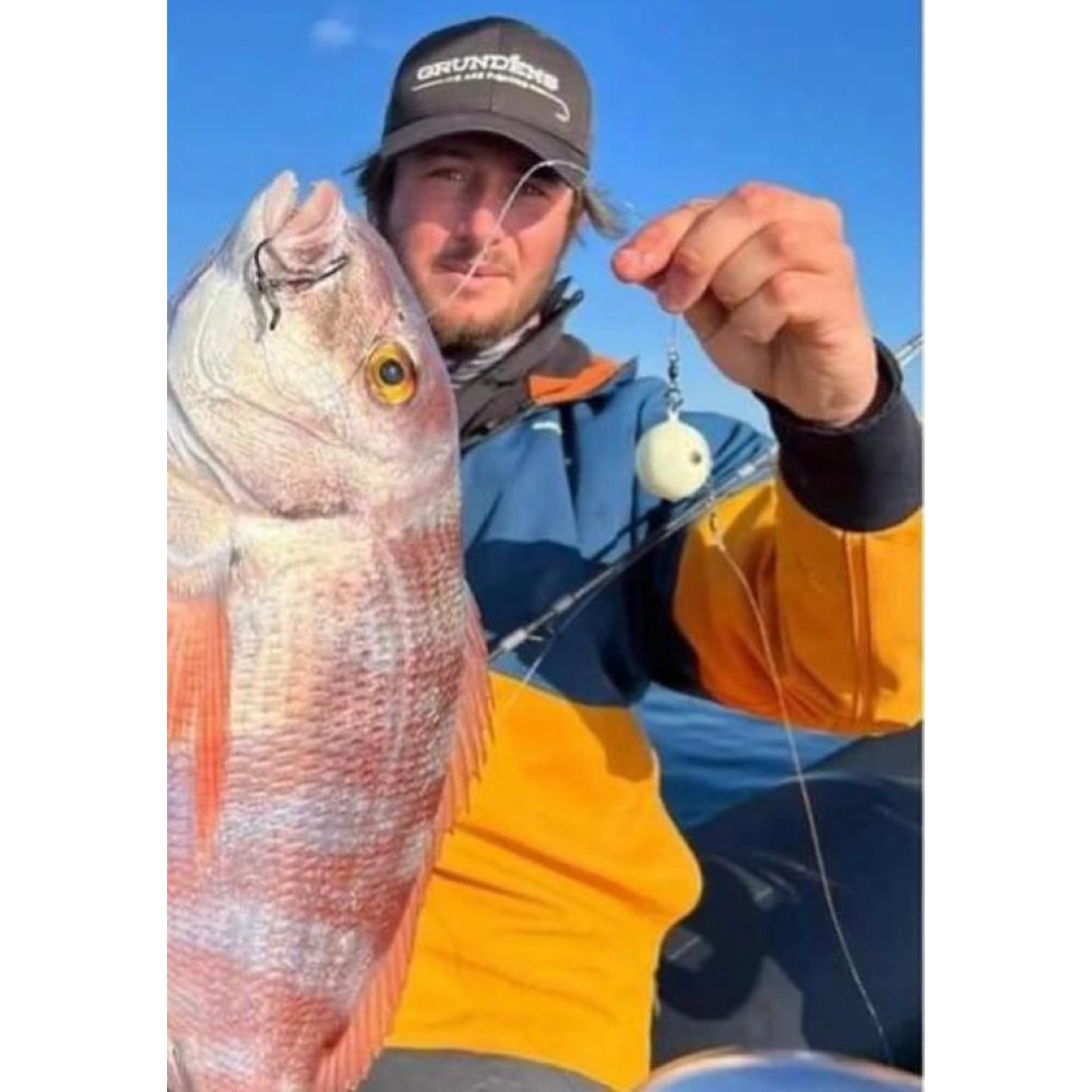 ROKIT CON DOPPIO GANCIO M2 FISHING GR 170  BIANCO FOSFORESCENTE