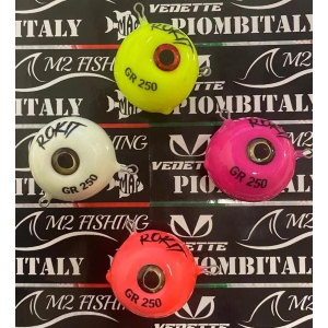 ROKIT CON DOPPIO GANCIO M2 FISHING GR 170  BIANCO FOSFORESCENTE