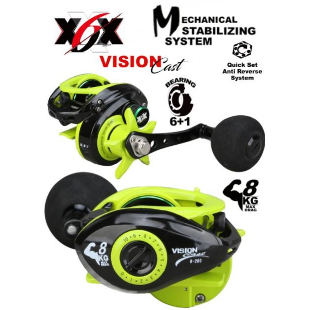 X6X VISION CAST MULINELLO SLOW PITCH VERDE