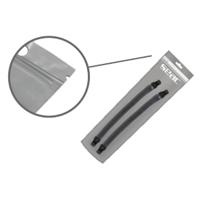 SEAC COPPIA ELASTICI ANTRACITE FLEX D17,5X20 MM