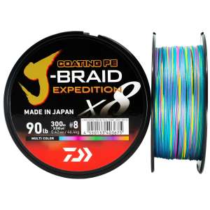 DAIWA TRECCIATO J-BRAID EXPEDITION X8 150 M MULTI COLOR 0.10