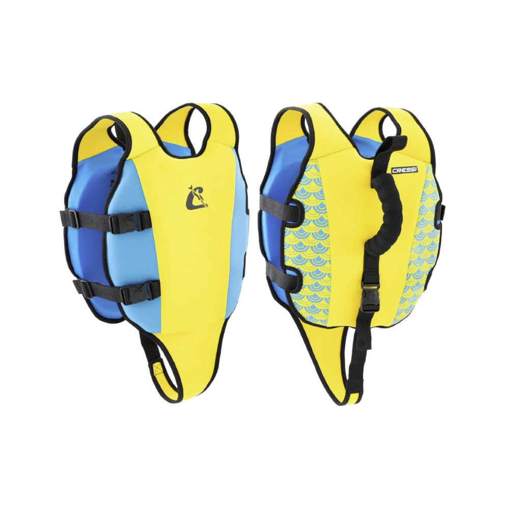 CRESSI GIUBBOTTO DA NUOTO LITTLE TURTLE GIALLO/AZZURRO