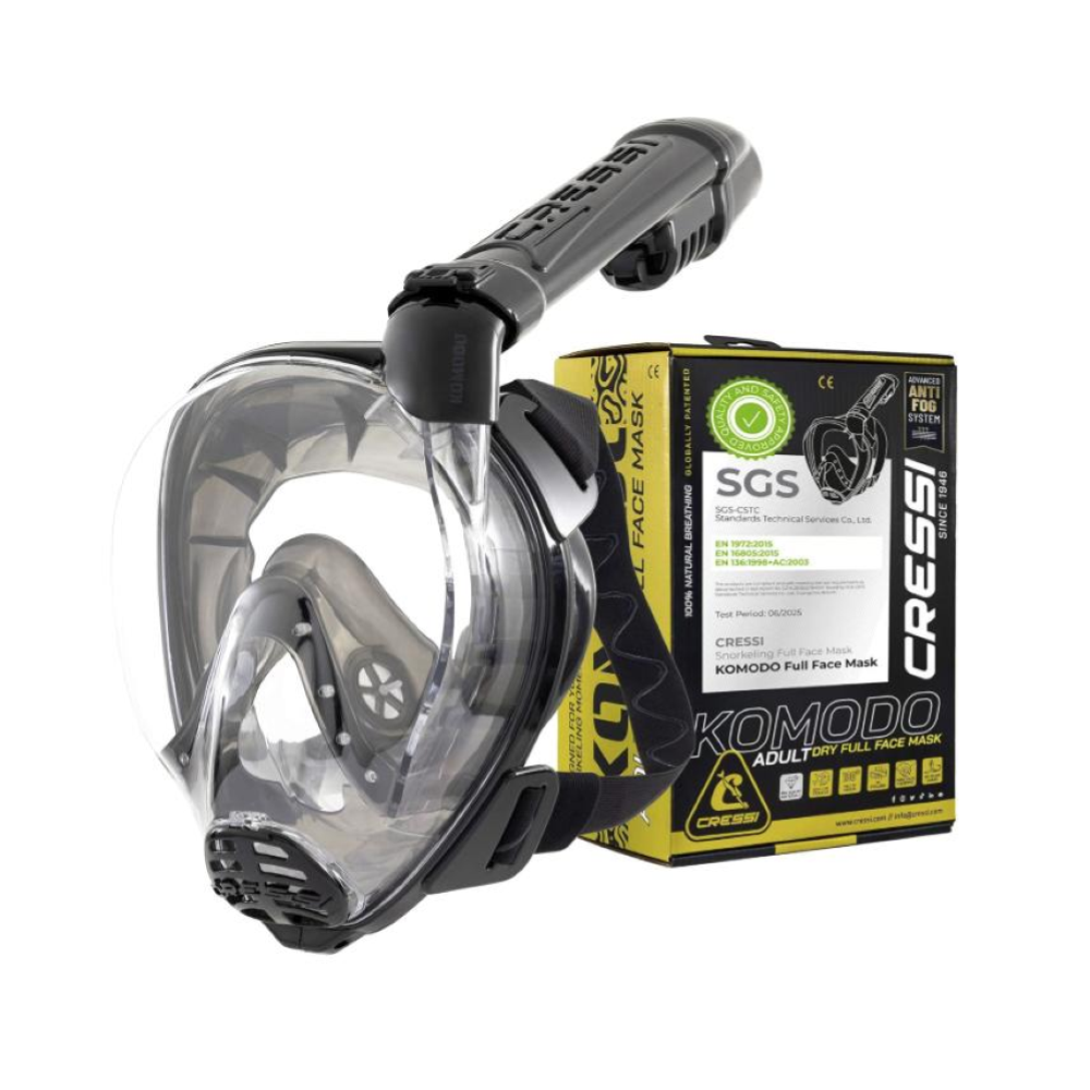CRESSI MASCHERA KOMODO FULL FACE NERO/NERO M/L