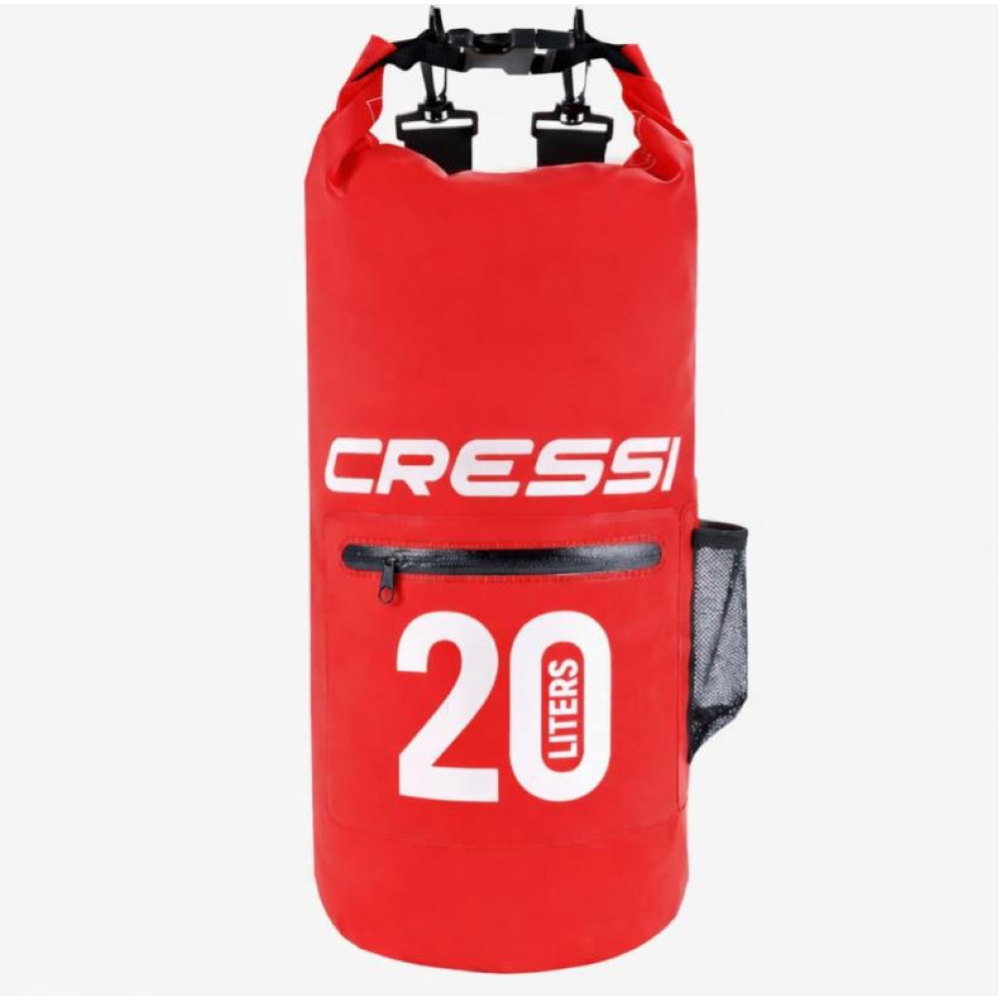 CRESSI DRY BAG WITH ZIP ROSSA 20 LT