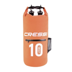 CRESSI DRY BAG WITH ZIP ARANCIO 10 LT