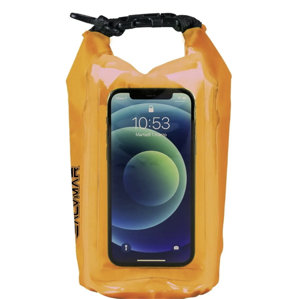 SALVIMAR DRY SACK WITH PHONE WINDOW LITRI 2.5 ARANCIO